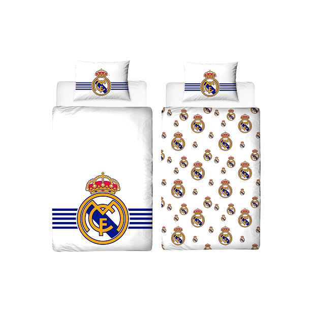 Oboustranné ložní povlečení, 140 x 200 cm, 70 x 90 cm (Real Madrid)