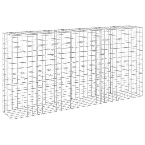 vidaXL Gabion s drátem 5 mm a síťkou 10x10 cm 300x50x150 cm