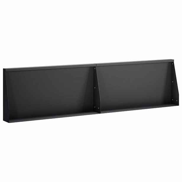 vidaXL Opěrná zeď 2 ks 80 x 12 x 30 cm Ocel Černá