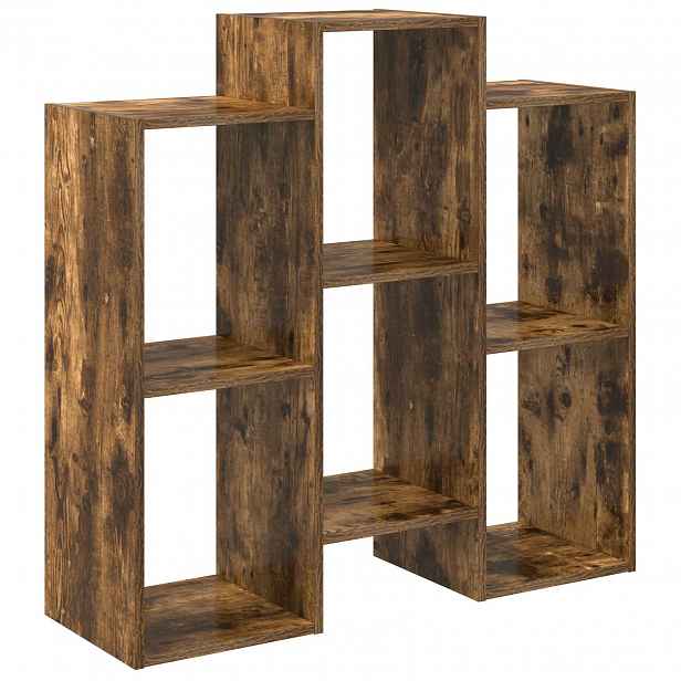 vidaXL Servírovací skříň Kouřový dub 90 x 30 x 90 cm