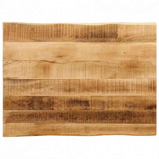 vidaXL Stolní deska živá hrana 80x60x2,5 cm masivní hrubý mangovník