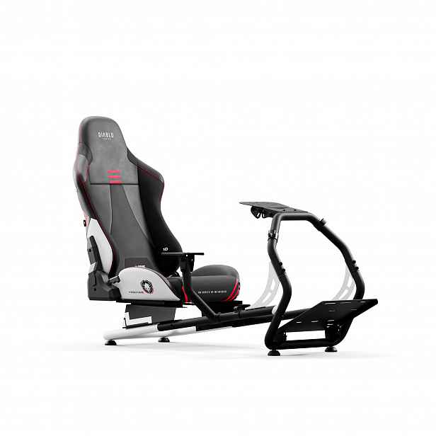 Závodní simulátorový kokpit s herní židlí k volantu: Diablo X-Drive