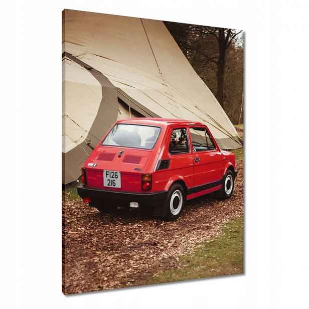Obrazy 60x80 Červený malý Fiat 126p
