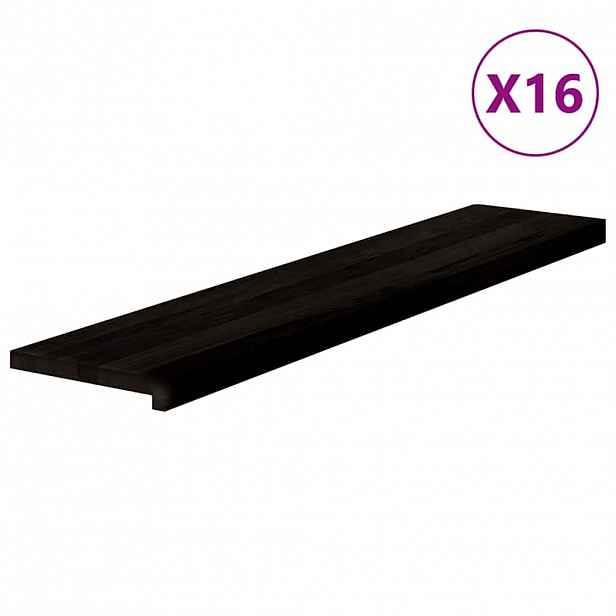 vidaXL Nášlapy na schody 16 ks světle hnědé 120x30x2 cm masivní dub