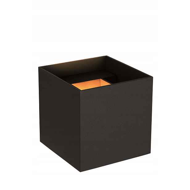 Led koupelnové nástěnné svítidlo černá kostka 10 cm nahoru dolů IP54 Lucide