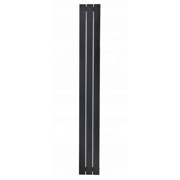 Panelový Koupelnový Radiátor Černý Mat 50 MM Lotus 140x22 Polský Výrobce