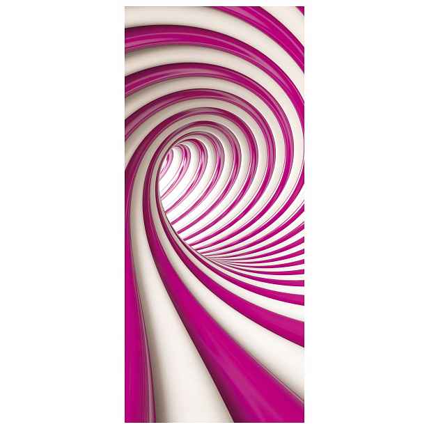 Samolepka Tapeta Tunel Abstrakce Modern 91x211 Minimalismus Loft high-tech