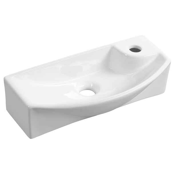 Sapho CARLON keramické umývátko, 45x23cm, otvor pro baterii vpravo, bílá
