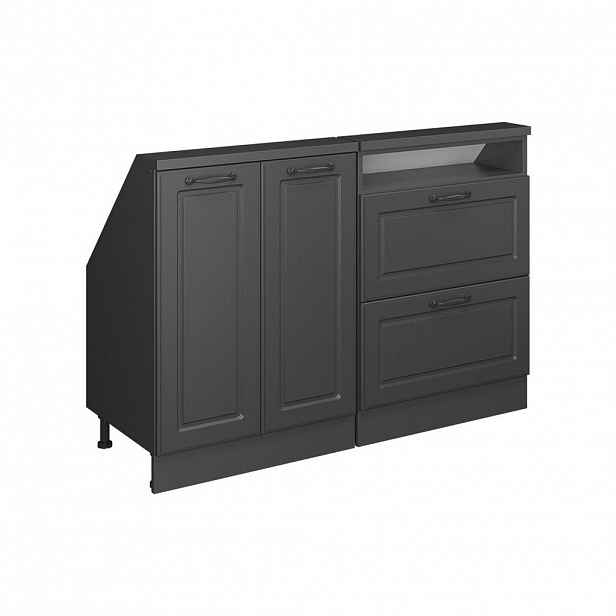 Vicco SADA SKŘÍNÍ PRO ŠIKMOU STŘECHU Rion Antracitový venkovský dům 120 x 81.6 cm Sada 2 kusů