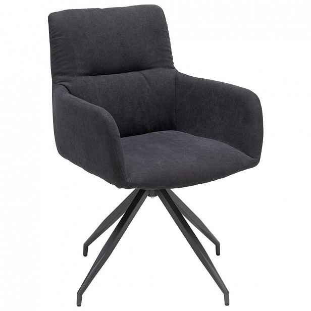 ŽIDLE S PODRUČKAMI, antracitová Hom`in - 58/89/61 CM
