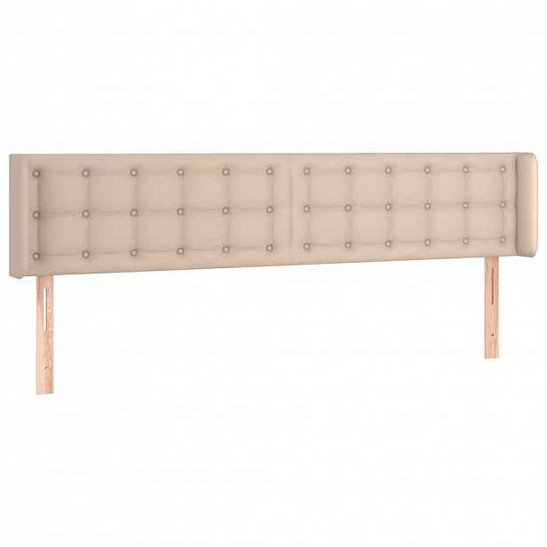 vidaXL Čelo postele typu ušák cappuccino 163x16x78/88 cm umělá kůže