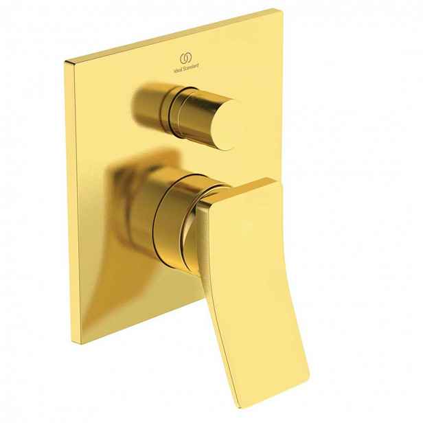 Ideal Standard Conca Tap - Baterie pod omítku, pro 2 spotřebiče, Brushed Gold A7374A2