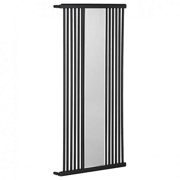 Koupelnový radiátor Maximus - boční připojení - 735W - černá matná - 1510x740 mm