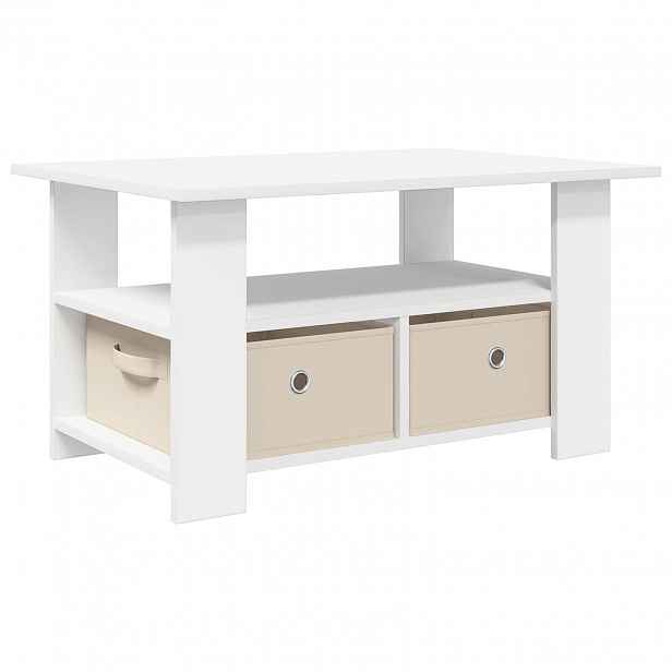 vidaXL Konferenční stolek Bílá 77 x 55 x 42 cm Kompozitní dřevo