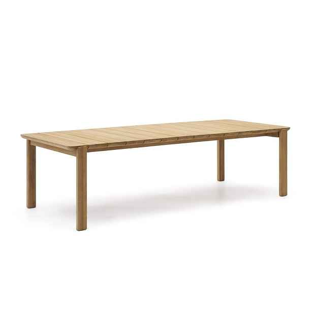 Zahradní jídelní stůl z teakového dřeva 102x220 cm Icaro – Kave Home