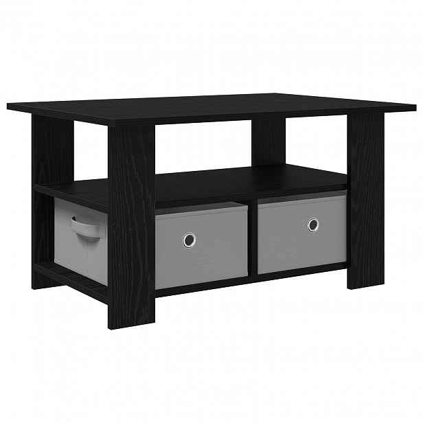 vidaXL Konferenční stolek Černý dub 77 x 55 x 42 cm Kompozitní dřevo