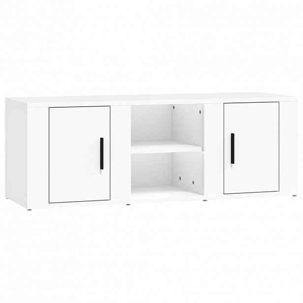vidaXL TV skříňka bílá 100x31,5x35 cm kompozitní dřevo