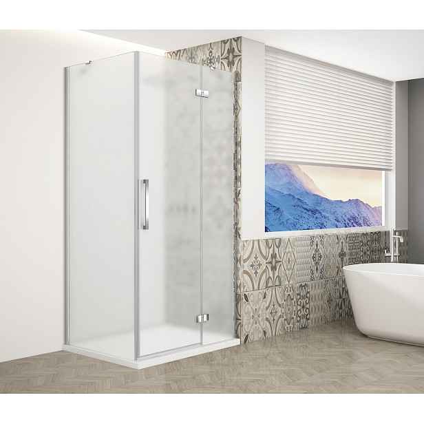 Gelco TRINITY CHROME obdélníkový sprchový kout 900x1000mm, matné sklo, pravé