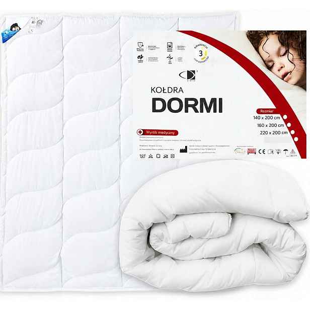 Přikrývka 140x200 Amw Dormi Antialergická celoroční Lékařská lehká měkká