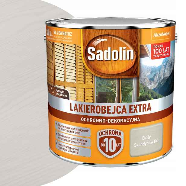 Sadolin Lak na dřevo Extra 2,5L Bílý Skandinávský