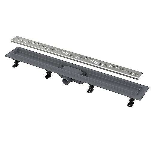 Sprchový žlab Alcaplast 95 cm plast šedá mat drops APZ8-950M