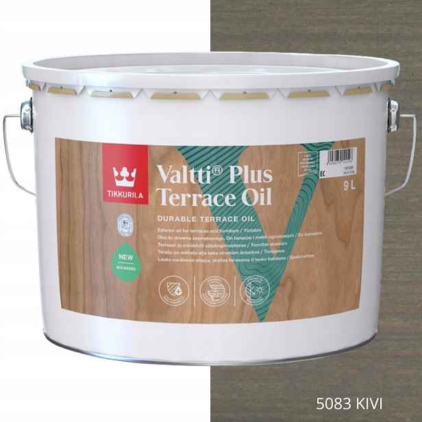 Tikkurila Olej Na Dřevo Valtti Plus Terrace Oil 9L Barva 5083 Kivi