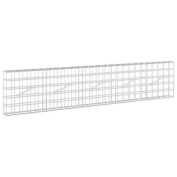 vidaXL Gabion s drátem 5 mm a síťkou 10x10 cm 250x10x50 cm