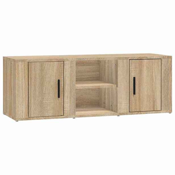 vidaXL TV skříňka dub sonoma 100x31,5x35 cm kompozitní dřevo