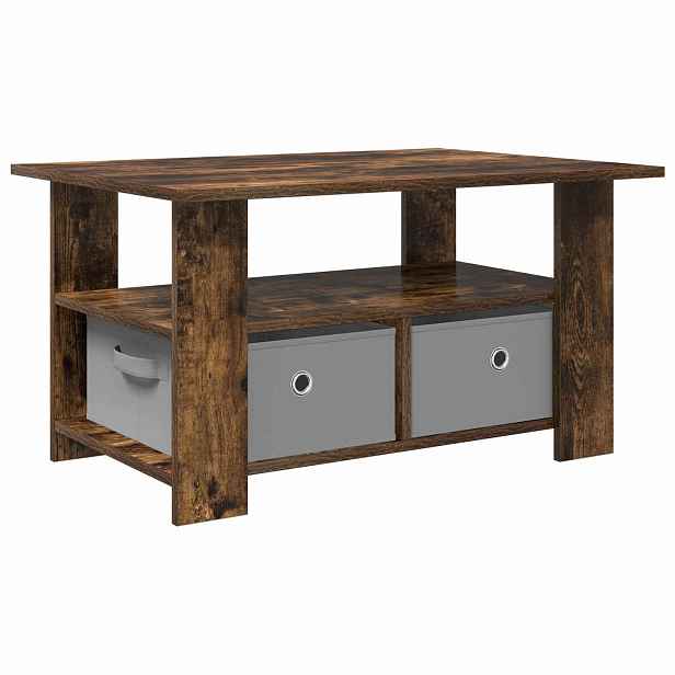 vidaXL Konferenční stolek Kouřový dub 77 x 55 x 42 cm Kompozitní dřevo