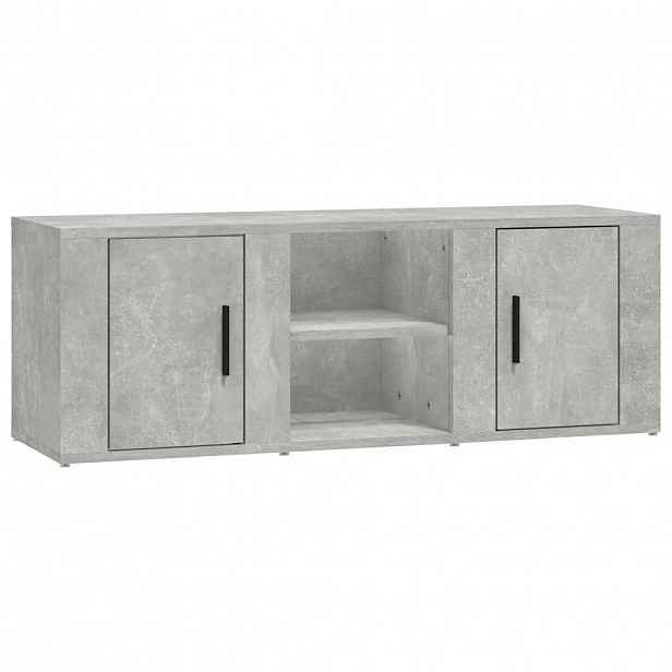 vidaXL TV skříňka betonově šedá 100 x 31,5 x 35 cm kompozitní dřevo