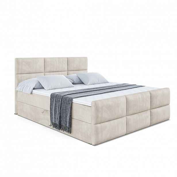 ALTDECOR AMERICKÁ postel OHIO-Z – 200 x 200 cm – H4 – ecru