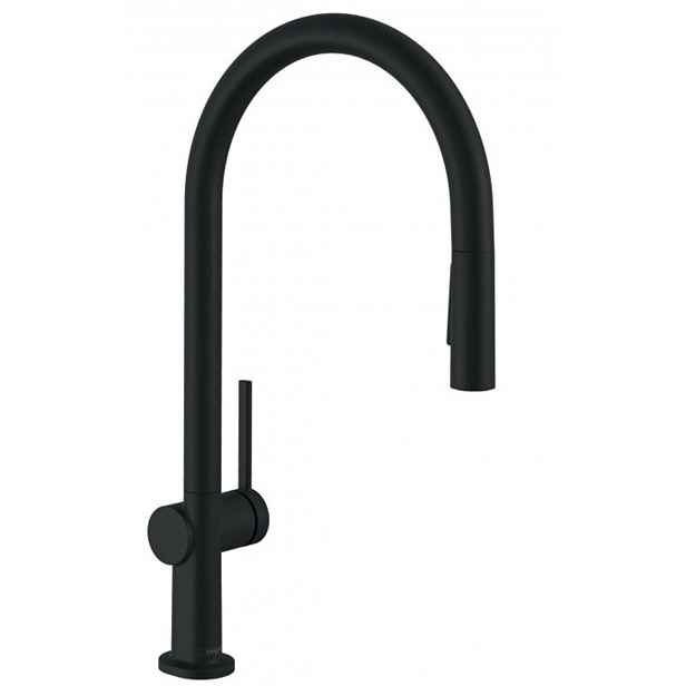 Hansgrohe Talis M54 - Dřezová baterie Talis s výsuvnou sprškou, EcoSmart, matná černá 72842670