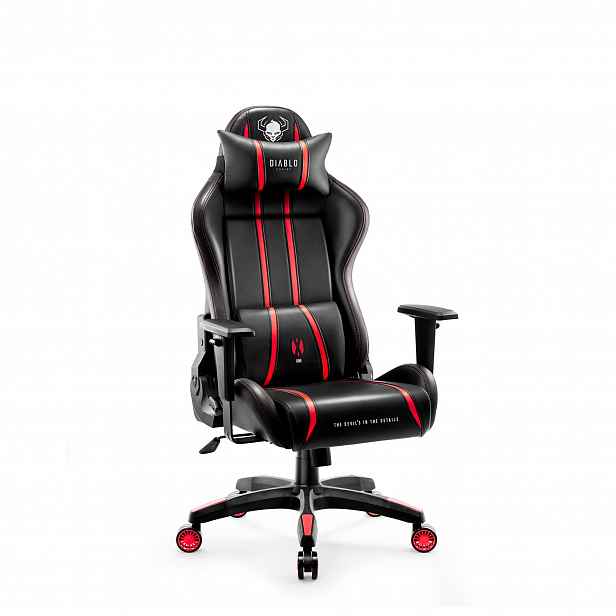 Herní křeslo z eko kůže Small Size, černý-červený: Diablo X-One 2.0