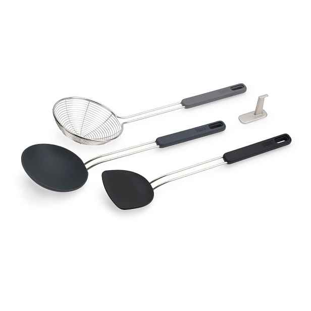 Nerezová sada kuchyňského náčiní 3 ks Fusion Wok Set – Joseph Joseph