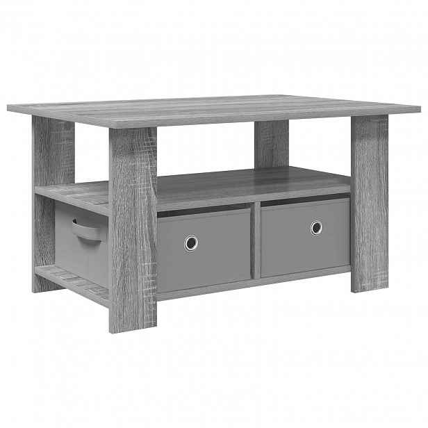vidaXL Konferenční stolek Šedý Sonoma 77 x 55 x 42 cm Kompozitní dřevo