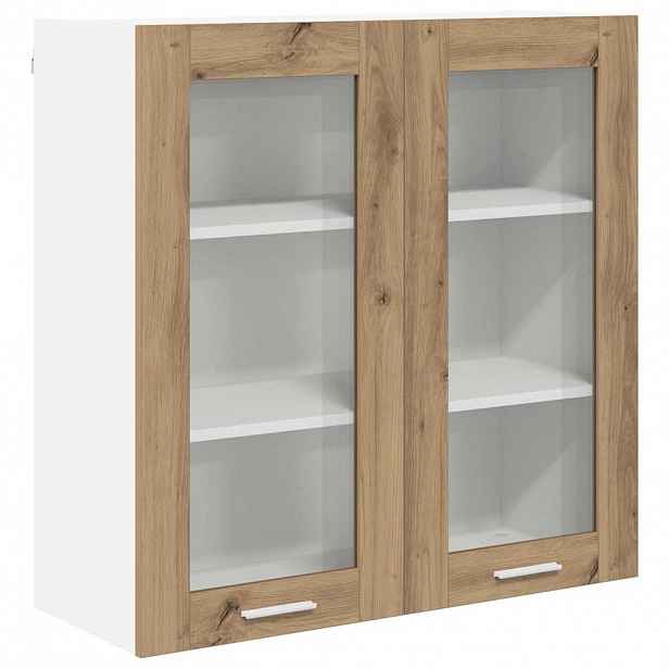 vidaXL Závěsná skříňka Artisanový dub 80 x 31 x 80 cm Kompozitní dřevo