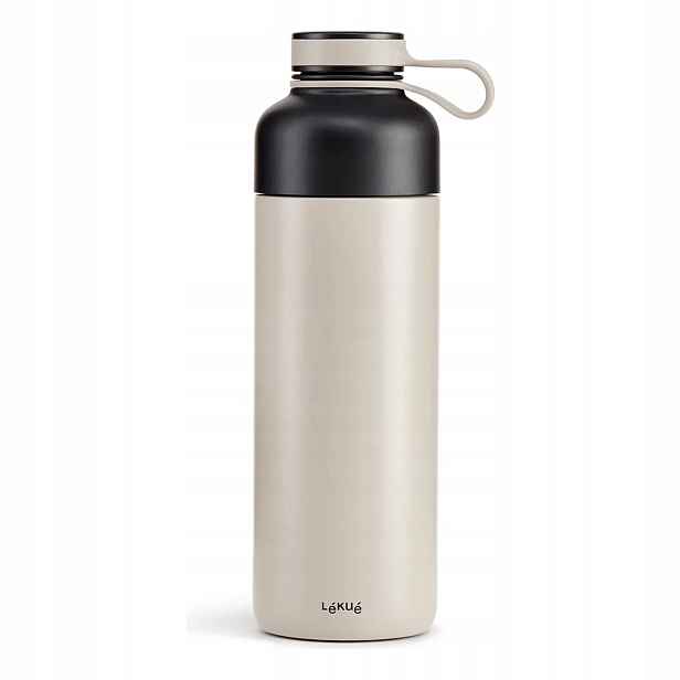 Lékué Termoláhev s infuzérem, Insulated Bottle to go, 500 ml, šedá