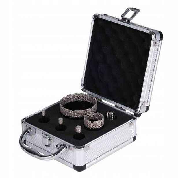 Sada Děrovačů Diamant 6-8-10-35-68 mm M14 (alum)