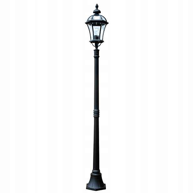 Stojací lampa venkovní zahradní retro černá 192 cm Garden Zone