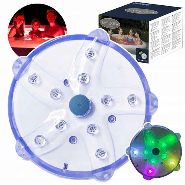 Vícebarevné Led osvětlení do bazénu a vířivky Bestway Lay Z Spa 60303