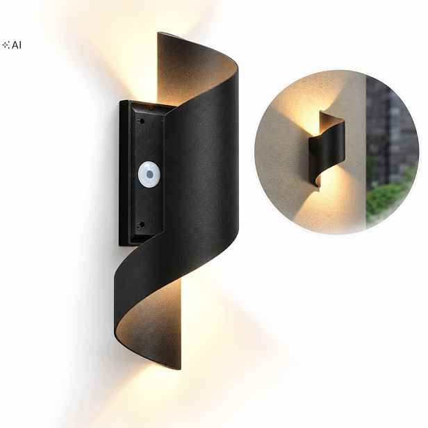 10W Led Nástěnné Svítidlo Moderní Nástěnná Lampa Led Černá