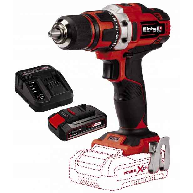 Einhell Aku Vrtačka Te-cd 18/40 Li Sada Akumulátor 2,5 Ah Pxc 18V