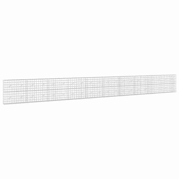 vidaXL Gabion s drátem 5 mm a síťkou 10x10 cm 1000x20x100 cm