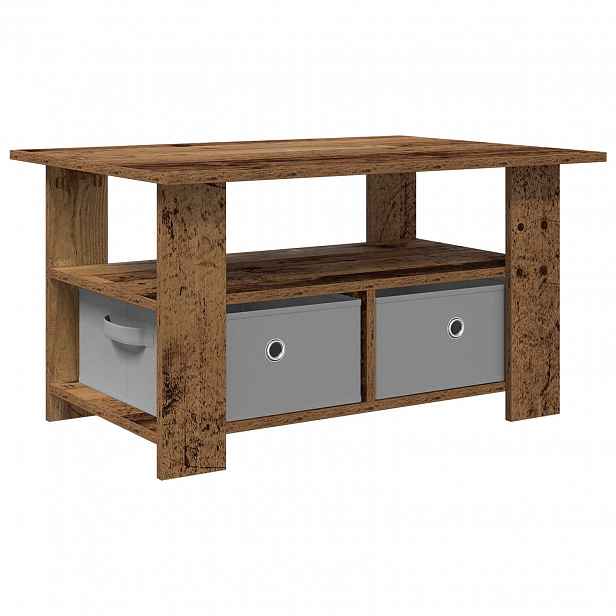 vidaXL Konferenční stolek Staré dřevo 77 x 55 x 42 cm Kompozitní dřevo