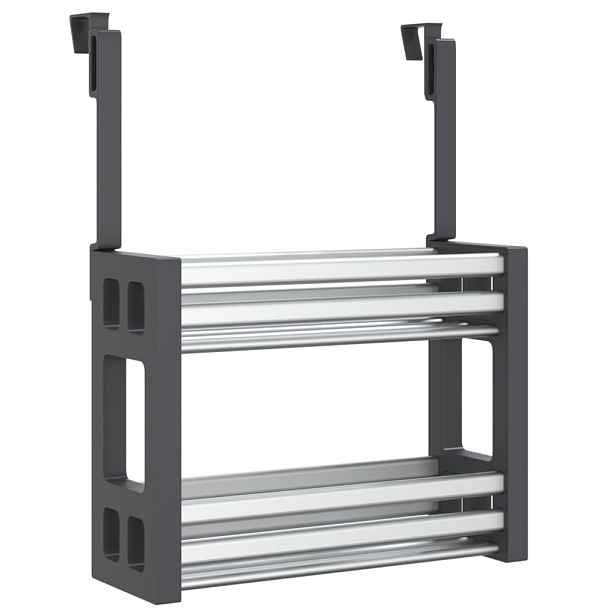 vidaXL Organizér pod dřez 34 x 12 x 26 cm hliník