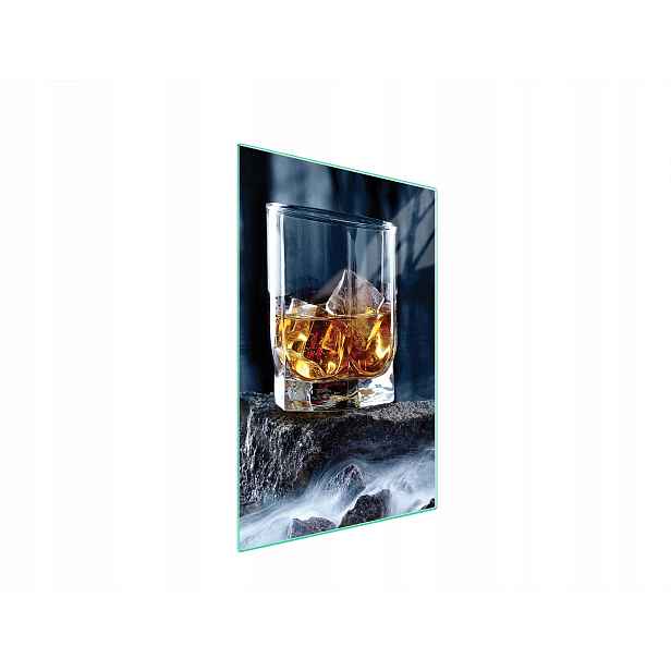 7v1 Skleněná Krájecí Deska 35x52 Whisky