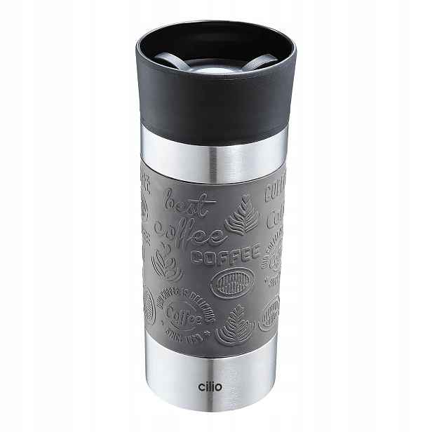 Cilio Viaggio Termohrnek, 360 ml, šedá