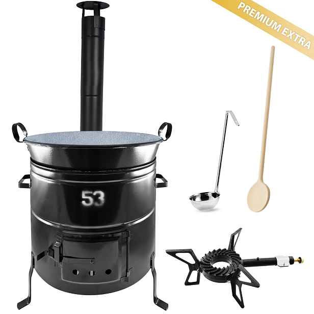 Kotlíková souprava 60L na guláš, zabijačku s hořákem – Perfect Home Premium Extra KH960