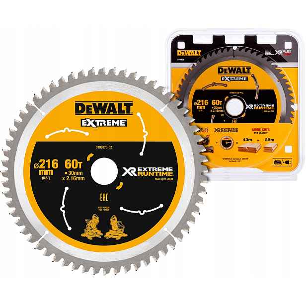 Kotoučová pila 216x60z x30 FlexVolt DeWalt DT99570