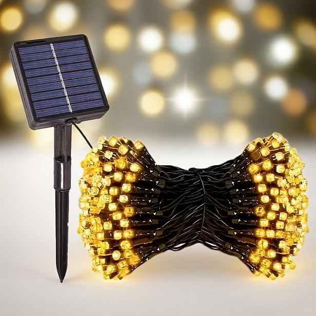 TEMU Vysoce kvalitní solární světelný řetěz, 50LED/23ft/7m, venkovní světelný řetěz pro sváteční dekorace, ideální pro výzdobu dvorů, stromů,
